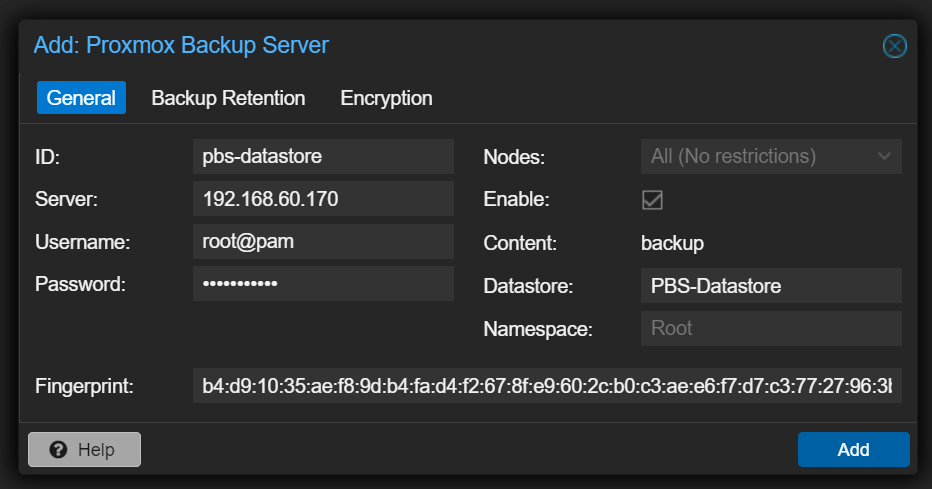 Proxmox Backupserver Mit Proxmox VE Verbinden Um Backups Einzurichten